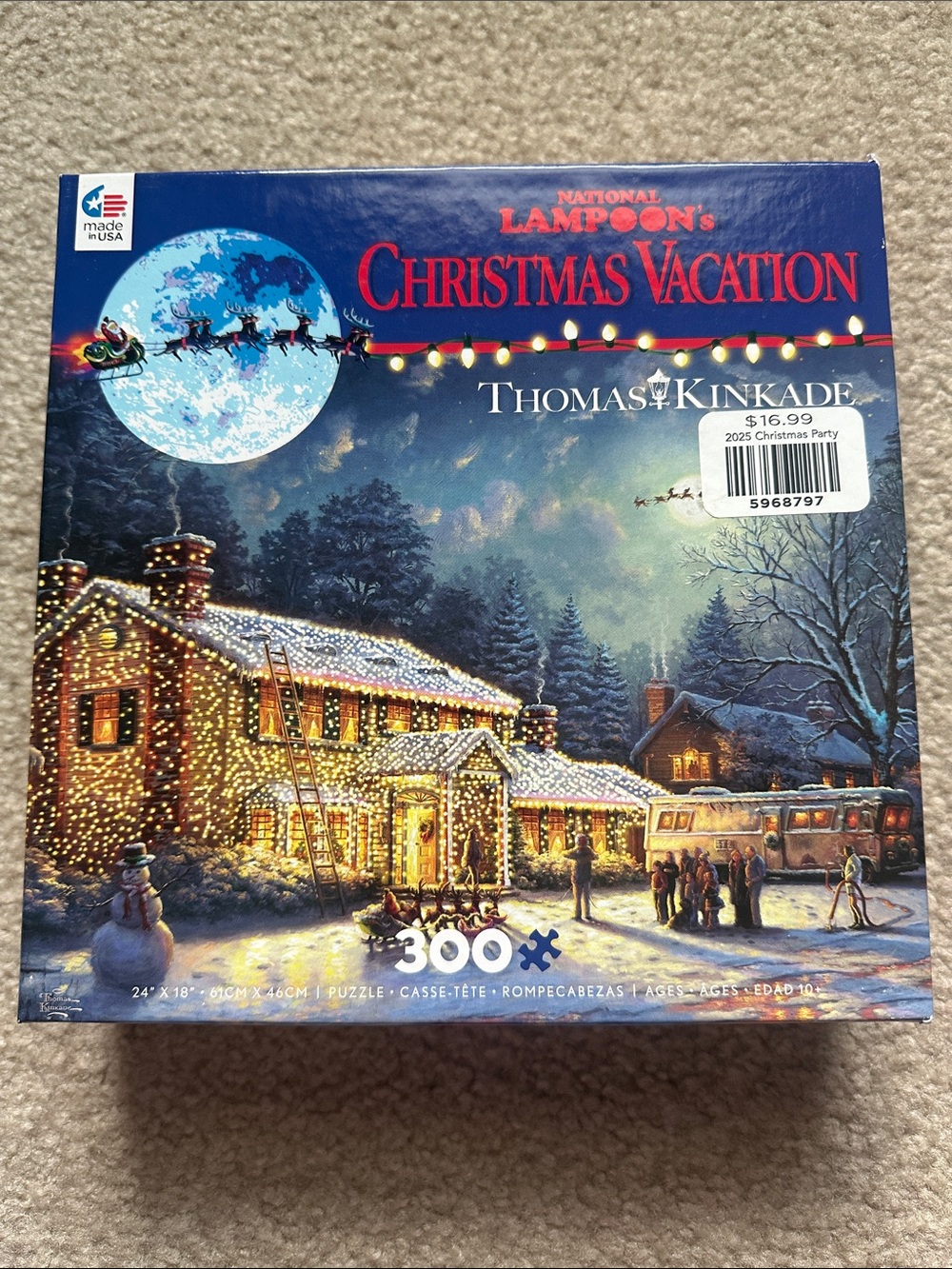 Thomas Kinkade National Lampoon’s Christmas Vacation 300 piece puzzle